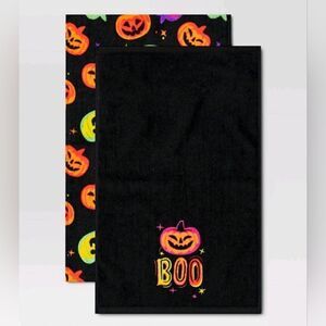 Target 2pk Halloween Kitchen Terry Towels Pumpkin BOO Hyde and EEK
